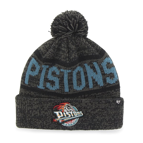 Detroit Pistons Northmont Cuff Knit Charcoal 47 Brand Hat Detroit