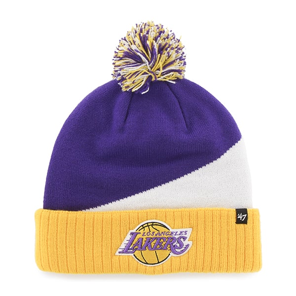 Los Angeles Lakers Rockhead Cuff Knit Purple 47 Brand Hat