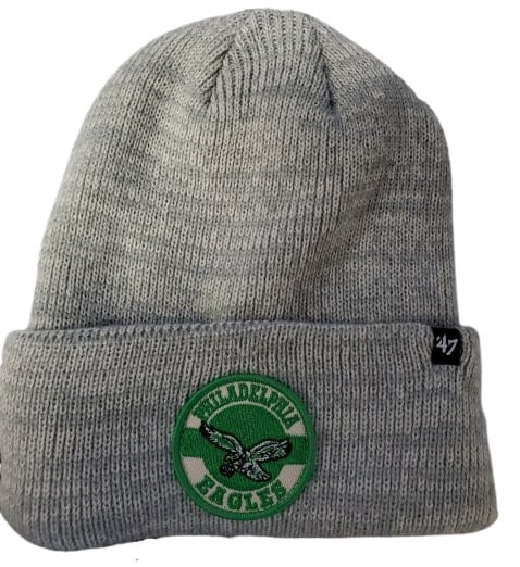 Philadelphia Eagles 47 Brand Plainfield Gray Cuff Knit Hat