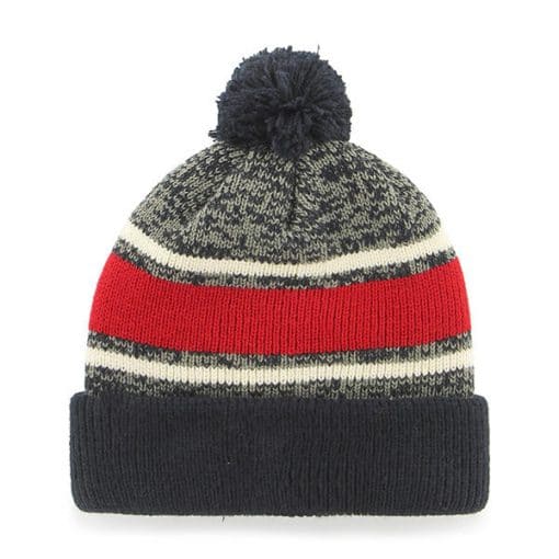 Cleveland Indians 47 Brand Navy Fairfax Cuff Knit Hat - Image 2