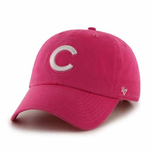 Chicago Cubs Women's 47 Brand Pink Clean Up Adjustable Hat