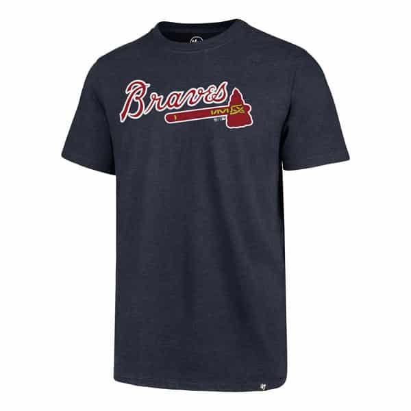 Atlanta Braves Men's 47 Brand Fall Navy Club T-Shirt Tee - Detroit Game ...