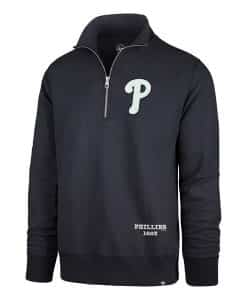 Philadelphia Phillies Men's 47 Brand Midnight Blue 1/4 Zip Pullover