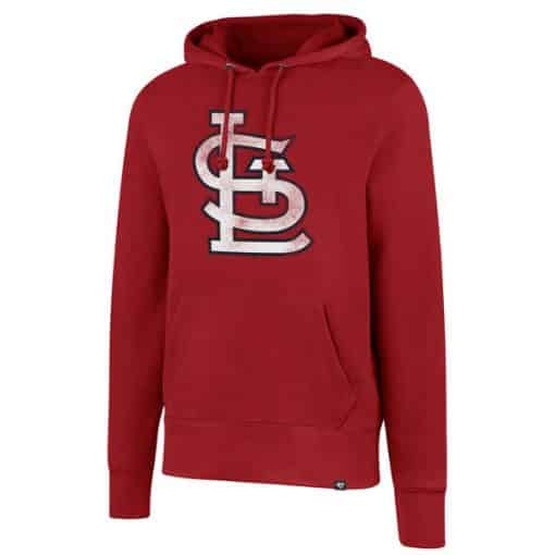 St. Louis Cardinals Men's 47 Brand Red Headline Pullover Hoodie