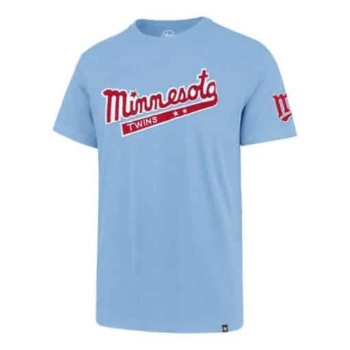 Minnesota Twins Men’s 47 Brand Vintage Carolina Blue T-Shirt Tee