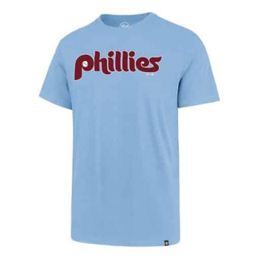 Philadelphia Phillies Men's 47 Brand Classic Carolina Blue T-Shirt Tee