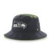 Seattle Seahawks 47 Brand Navy Stapleton Bucket Hat