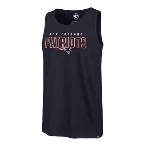 New England Patriots Men's 47 Brand Navy Splitter Tank Top