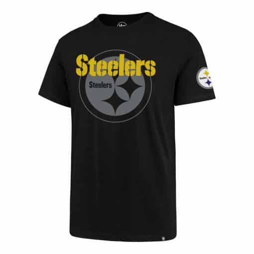 Pittsburgh Steelers Men's 47 Brand Black Rival T-Shirt Tee