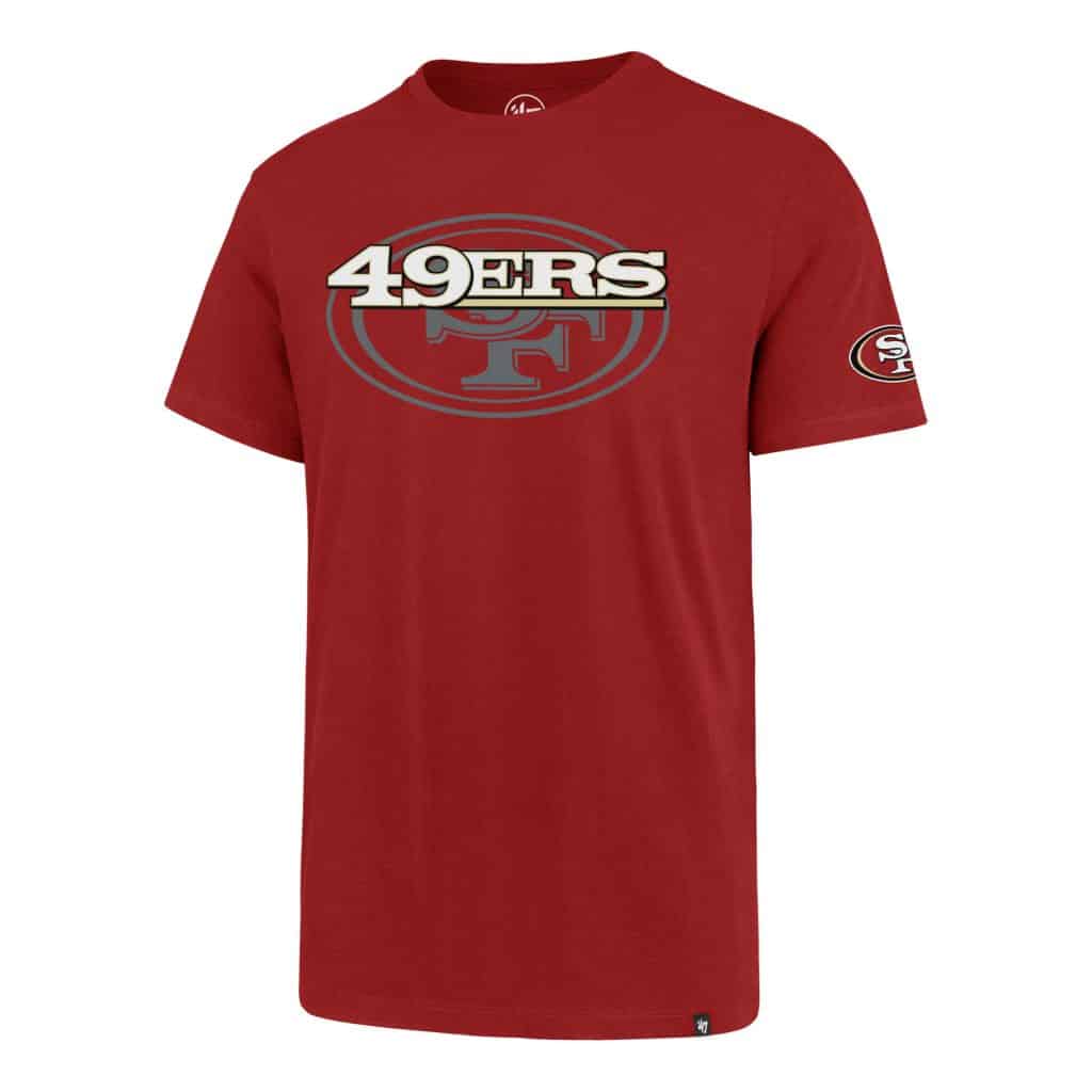 San Francisco 49ers Men's 47 Brand Red Rival T-Shirt Tee - Detroit Game ...