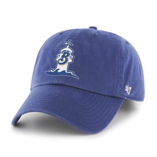 Biloxi Shuckers 47 Brand Blue Clean Up Adjustable Hat