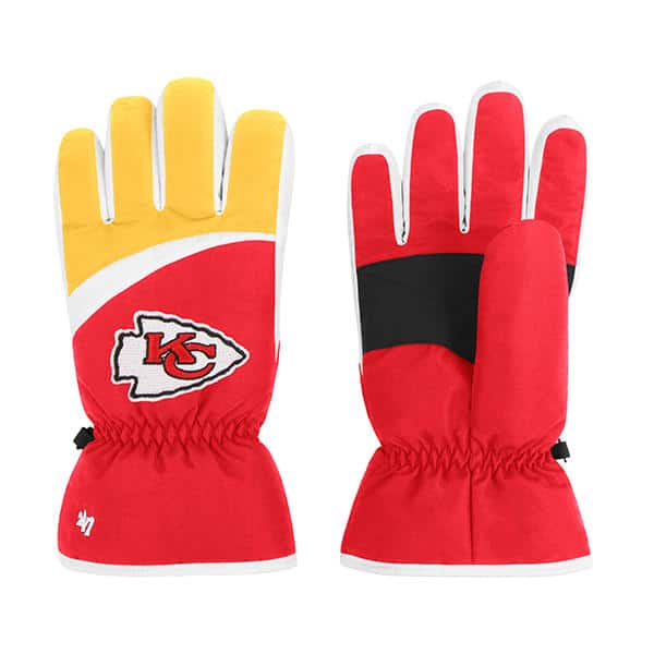 Kansas City Chiefs 47 Brand Red Method Gloves Detroit Game Gear