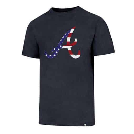 Atlanta Braves Men’s 47 Brand Red White & Blue Club T-Shirt Tee