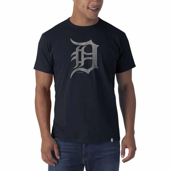 Detroit Tigers Flanker T-Shirt Mens Fall Navy 47 Brand