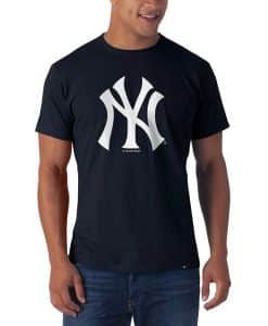 New York Yankees Frozen Rope T-Shirt Mens Slim Fall Navy 47 Brand