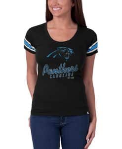 Carolina Panthers Off Campus Scoop Womens Jet Black 47 Brand