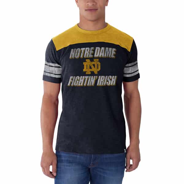 Notre Dame Fightin Irish Title Run T-Shirt Mens Fall Navy 47 Brand