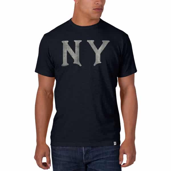 New York Yankees Scrum T-Shirt Mens Fall Navy 47 Brand - Detroit Game Gear