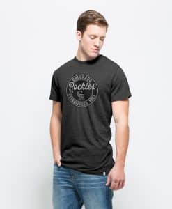 Colorado Rockies Tri-State T-Shirt Mens Carbon Black 47 Brand