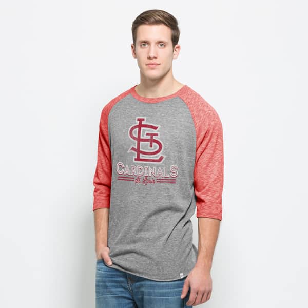 St. Louis Cardinals Union Baseball T-Shirt Mens Vintage Grey 47 Brand