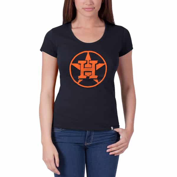 Houston Astros Knockout Scoop Womens Fall Navy 47 Brand Shirt Detroit