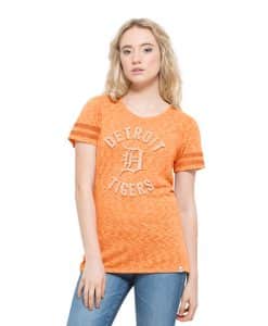 Detroit Tigers Aerial T-Shirt Womens Nectarine 47 Brand