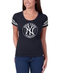 New York Yankees Off Campus Scoop NY Womens Navy 47 Brand Shirt