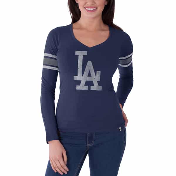 long sleeve dodgers shirt womens