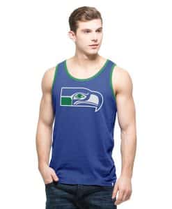 Seattle Seahawks SMALL Men's 47 Brand Blue Crosstown Tank Top