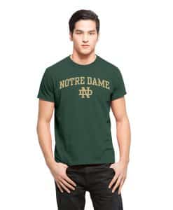 Notre Dame Fightin Irish Frozen Rope T-Shirt Mens Slim Pine 47 Brand
