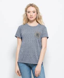 New York Yankees Splash Pocket T-Shirt Womens Nightfall 47 Brand