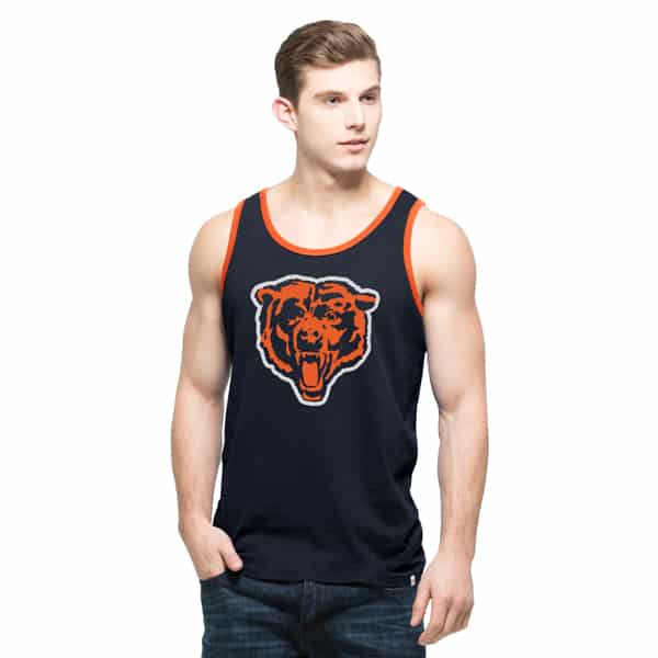Chicago Bears Crosstown Tank Top Mens Fall Navy 47 Brand Detroit Game