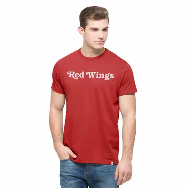 Detroit Red Wings Crosstown Mvp T-Shirt Mens Rescue Red 47 Brand