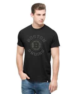 Boston Bruins Crosstown Flanker T-Shirt Mens Jet Black 47 Brand