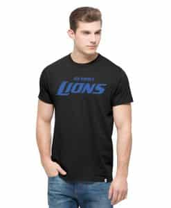 Detroit Lions Crosstown Mvp T-Shirt Mens Jet Black 47 Brand