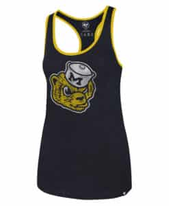 Michigan Wolverines Women's 47 Brand Navy Tank Top