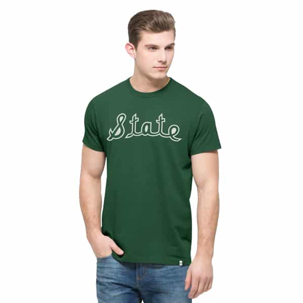 Michigan State Spartans Men's 47 Brand Green Crosstown T-Shirt Tee