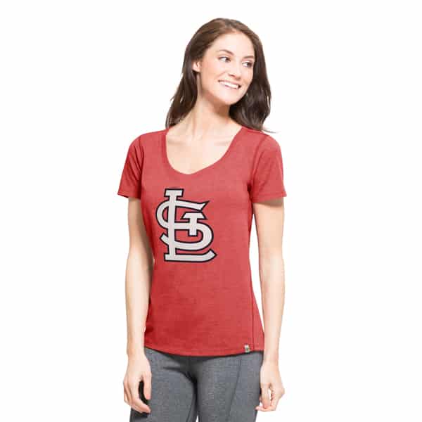 St. Louis Cardinals High Point T-Shirt Womens Shift Red 47 Brand