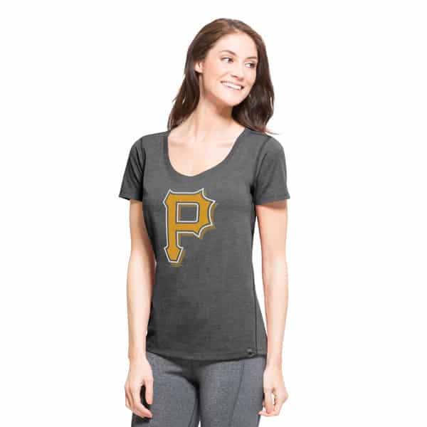 Pittsburgh Pirates High Point T-Shirt Womens Shift Black 47 Brand