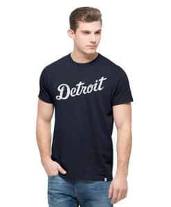 Detroit Tigers Men's 47 Brand Navy Crosstown T-Shirt Tee