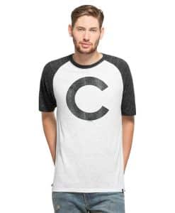 Chicago Cubs Tri-State Raglan Mens White Wash 47 Brand