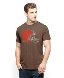 Cleveland Browns Men's 47 Brand Chocolate Brown Scrum T-Shirt Tee