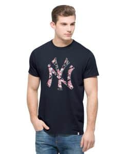 New York Yankees Crosstown Flanker T-Shirt Mens Fall Navy 47 Brand