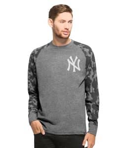 New York Yankees Recon Camo Raglan Mens Tarmac 47 Brand
