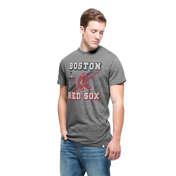 Boston Red Sox Men's 47 Brand Grey Tri-State T-Shirt Tee