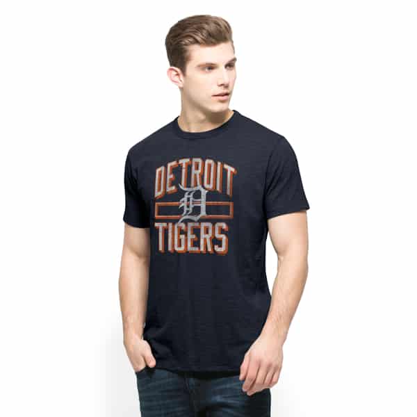 Detroit Tigers Scrum T-Shirt Mens Fall Navy 47 Brand