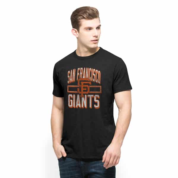 San Francisco Giants Scrum T-Shirt Mens Jet Black 47 Brand