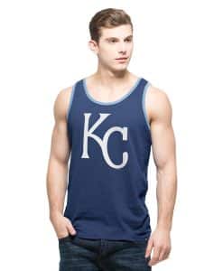 Kansas City Royals Men's 47 Brand Bleacher Blue Crosstown Tank Top