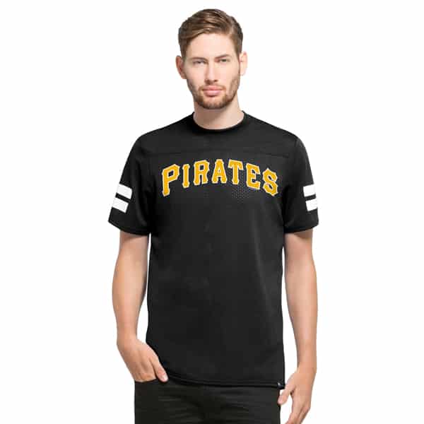 Pittsburgh Pirates Hang Time T-Shirt Slim Fit Jet Black 47 Brand