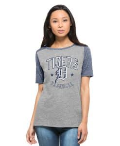 Detroit Tigers Empire T-Shirt Womens Vintage Grey 47 Brand